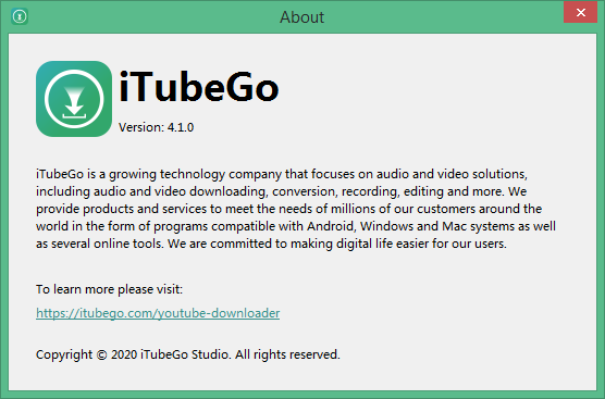 iTubeGo YouTube Downloader key