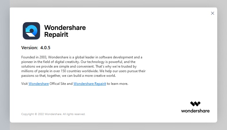 Wondershare Repairit скачать